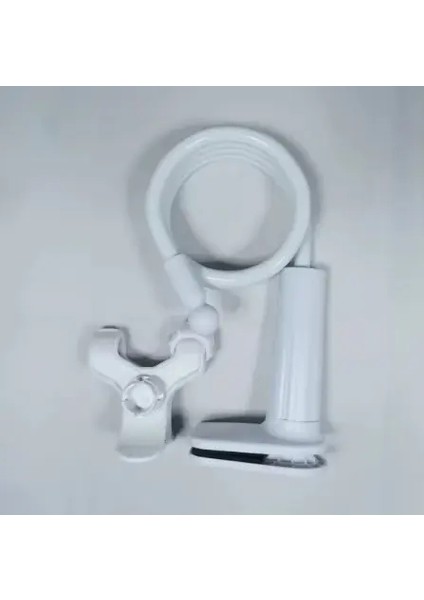 Cep Telefonu Stand Ayarlanabilir Tembel Stand Rotatable Bedside Tutucu Masaüstü Canlı Akış Selfie Telefon Aksesuarları Evrensel B-Beyaz (Yurt Dışından)
