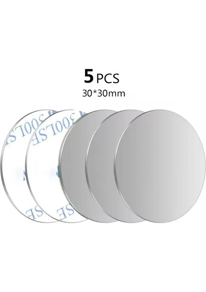 Araç Telefonu Için Manyetik Metal Plaka Evrensel Demir Sayfa Etiketi, Cep Telefonu Mıknatısına iPhone Için Stand5pcs Gümüş 40X40 (Yurt Dışından)