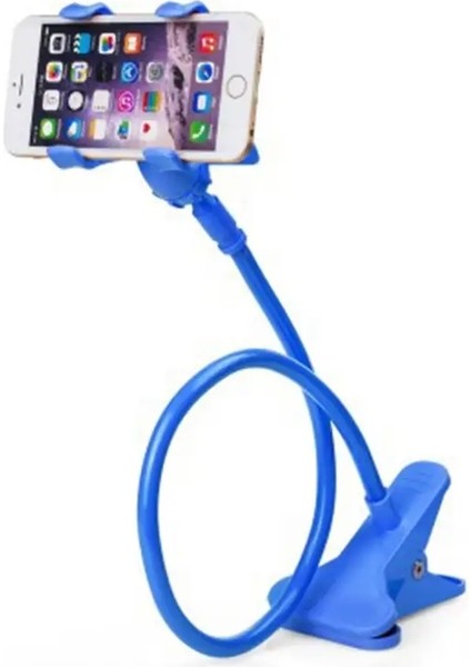 Cep Telefon Stand Ayarlanabilir Tembel Stand Çimle Başucu Tutucu Masaüstü Canlı Akış Selfie Telefon Aksesuarları UniversalcolorA-White (Yurt Dışından)