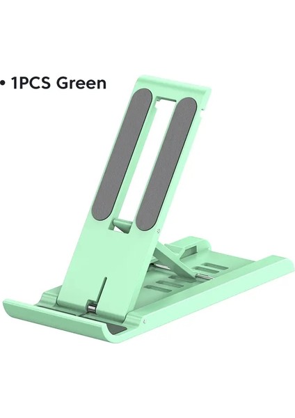Katlanabilir Tablet Cep Telefon Masaüstü Telefon Stand Ipad iPhone Samsung Masa Tutucu Ayarlanabilir Masa Braketi Akıllı Telefon Stand 1 Pcs Yeşil (Yurt Dışından)