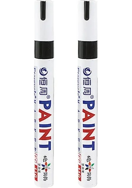 2pcs li Kalıcı Boya Kalemi li Lastik Işaretleri Kauçuk Araç Lastik Sırt Işaretçiler Pens Metal Kayalar Için Hızlı Kuru Su Geçirmez 2 Siyah (Yurt Dışından)