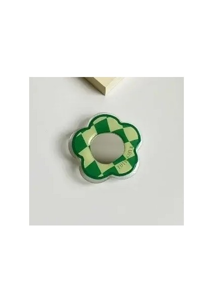 Manyetik Telefon Stand Ayna Çiçek Kalp Şekleli Bırakma Yapışkan Hava Yastığı Cep Telefon Tutucu Tembel Yüzük Toka Telefon Braket Yeşil Çiçek (Yurt Dışından)