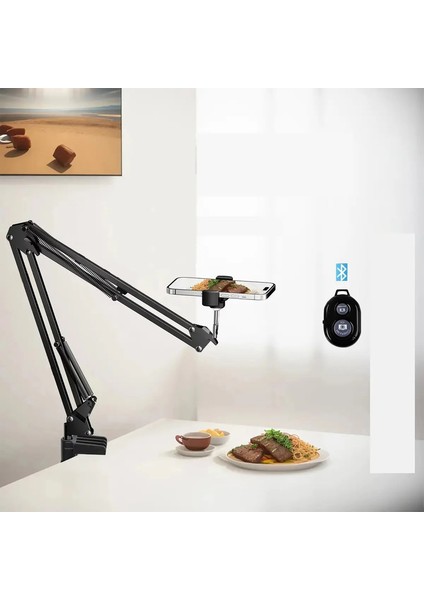 Canlı Stand Cep Telefonu Profesyonel Tepegöz Aydınlatma Sabit Çekim Kamerası Video Kayıtlı Video Selfie Stick Işık Yok - M2NY Rc (Yurt Dışından)