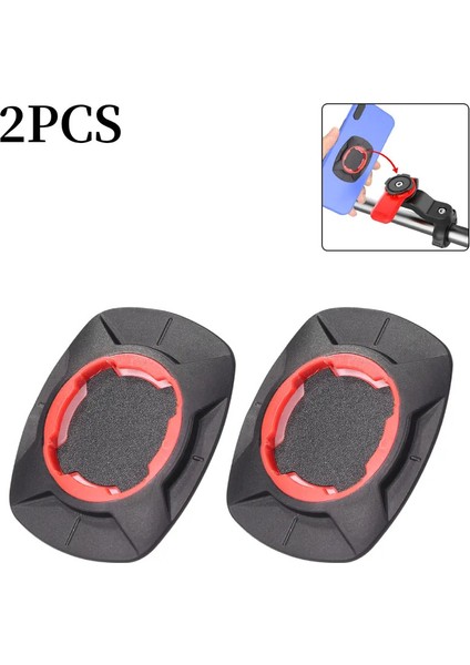 Motosiklet Bisiklet Cep Telefonu Çıkartma Montaj Telefon Tutucu Binicilik Güçlü Yapışkan Destek Stand Geri Düğmesi Paste AdaptercolorB 2pcs (Yurt Dışından)