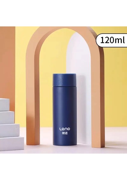 120ML Mini Termos Vakum Şişeler Kupası Yalıtımlı Paslanmaz Çelik Kupa Taşınabilir Wate Rbottle Sıcak Soğuk Soğuk Garrafa TerikacapıcaliResim/ Olarak120ML Derin Mavi (Yurt Dışından)