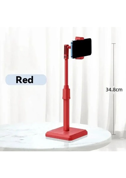 Yaratıcı Cep Telefonu Stand Dikey Stand Masaüstü Stand Yukarıdan Aşağıya Evin Tembel Kişi Teleskopik Artefakt Telefonlar Için Kırmızı (Yurt Dışından)