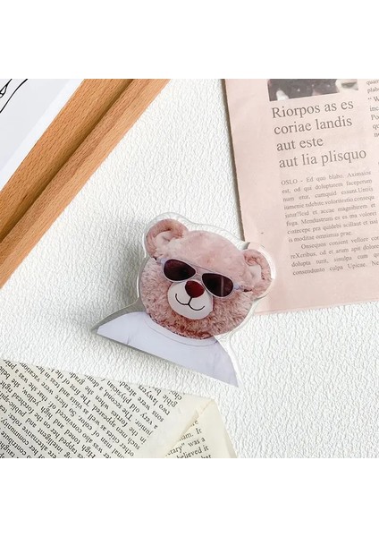 Karikatür Komik Ayı Katlanabilir Parmak Yüzüğü Griptok Telefon Tutucu Iphone 15 Samsung Destek Soket Cep Kavrama Tok Tok Stand Bracketcolor6 (Yurt Dışından)
