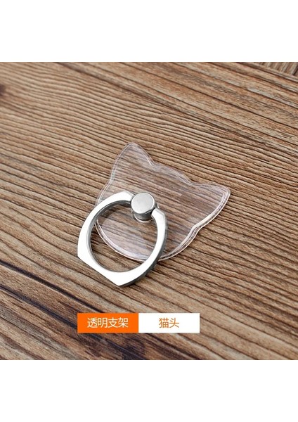 Evrensel Stent Cep Telefonu Tutucu Stand Parmak Yüzüğü Magnicy Için Sevimli Cep Telefonu Için Manyetik Iphone Xs Max 8 Ccolor Için Şeffaf TutucuA23-ROUND (Yurt Dışından)