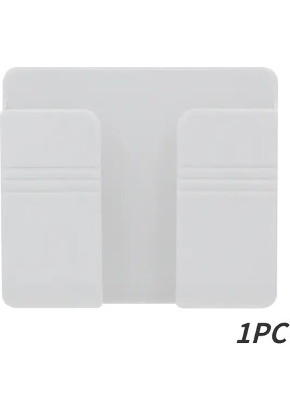 Çok Fonksiyonlu Cep Telefonu Tutucu Duvara Montajlı Organizatör Depolama Kutusu Duvar Uzaktan Kumanda Şarj Dock Stant Organizatör Braket 1 Pcs-Beyaz (Yurt Dışından)