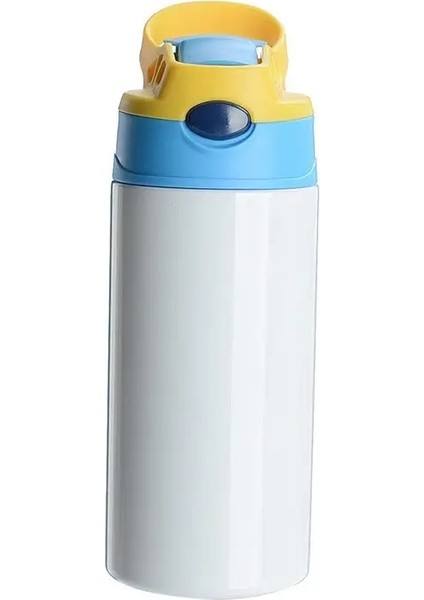 20OZ Isı Süblimasyon Boş Paslanmaz Çelik Içme Suyu Şişesi Spor Açık Termos Şişesi Içecek Şişesi Çocuklar Için Çocuklar Için Kapasite20OZSarı (Yurt Dışından)