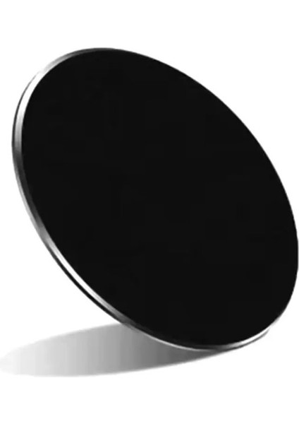 Manyetik Araba Telefonu Tutucu Demir Mıknatıs Tablet Masası Telefon Araba Standı Yuvarlak Temiz Kağıt RengiSiyah Mat (Yurt Dışından)