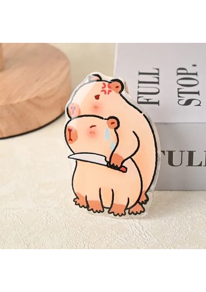 Yeni Japon Kore Tarzı Ins Karikatür Sevimli Eğlenceli Kapia Parmak Hava Yastığı Braketi Için IPHONE16 Popsockets Hava Yastığı Griptok Kavrama Tok Kobay 4 (Yurt Dışından)