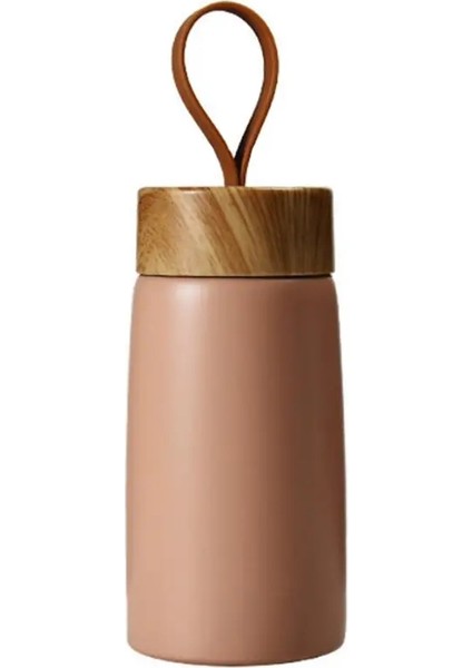 Yalıtımlı Kahve Kupası 304 Paslanmaz Çelik Tumbler Su Termos Vakum Şişesi Mini Su Şişesi Taşınabilir Seyahat Kupa Termal Kupa Kapasite201-300MLPembe (Yurt Dışından)