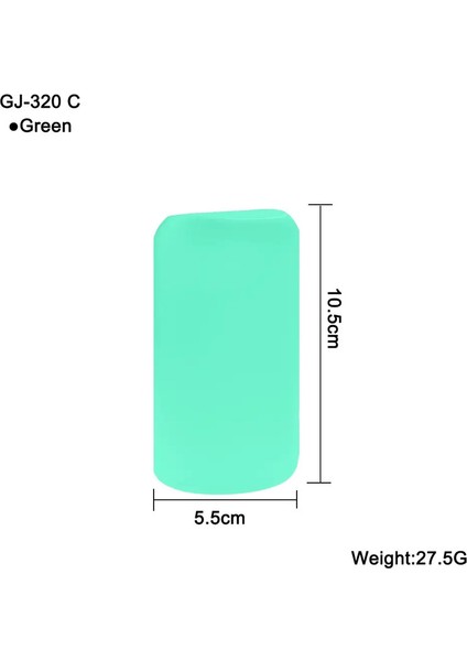 1 Adet Silikon Koruyucu Dak Kapak Düz Silindir Termos Kaymaz Cam Su Biberesi Anti-Haşlama ve Isı Yalıtım RengiGJ-320 C 5.5X10.5CM (Yurt Dışından)