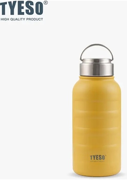 Tyeso 270/360/750/1000ML Vakum Yalıtımlı Termos Su Şişesi, 8832 Saplı Spor Içecek Kupası Kapasitesi ile Taşınabilir Dış Mekan270MLSarı (Yurt Dışından)
