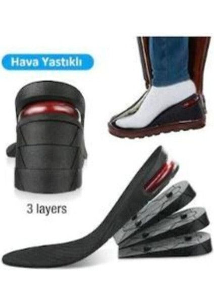 Hava Yastıklı Uzatıcı Tabanlık, Ortopedik ve Gizli Topuk 7cm, Konfor ve Şıklık Sağlar fırsatları