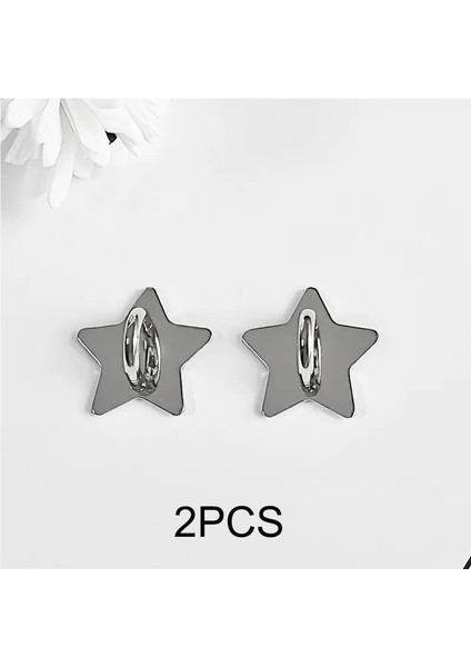 2/3/4pcs Metal Moon Star Star Telefon Tahkisi Kendi Kendine Yapışkan Cep Telefonu Çanta Yüzüğü Kalp Telefon Kılıfı Dly Decorativecolor2pcs Yin Star (Yurt Dışından)