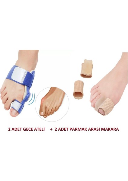 Ayak Parmak Başparmak Düzeltici ve Destekli 2'li Set