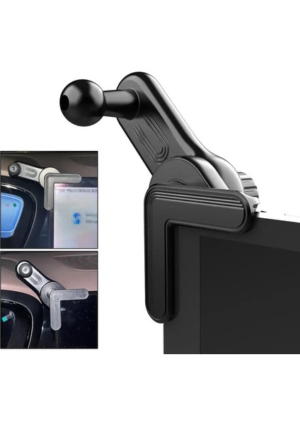 17MM Bilyalı Kafa Taban Arabası Merkezi Kontrol 90 ° Sabit Cep Telefonu Parantez Navigasyon Ekran Tutucu Montaj Otomobil Sabit Taban (Yurt Dışından)
