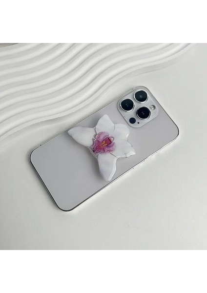 Akrilik Telefon Tutucu Evrensel Çiçek Şeklinde Akıllı Telefon Desteği Yüzüğü Katlanabilir Masaüstü Telefon Stand Rafı iPhone Huawei Xiaomi S4 (Yurt Dışından)