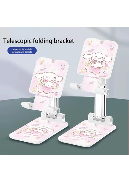Sanrio Sevimli Hello Kitty Kuromi Masa Mahşeme Telefon Tutucu Stand Kawaii iPhone iPad Ayarlanabilir Masaüstü Tablet Sahibi UniversalcolorBüyük Kulaklı Köpek-72 (Yurt Dışından)