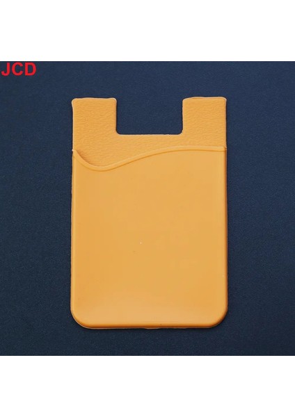 Jcd 5 Pcs Sıcak Satış Telefon Kartı Tutucu Silikon Cep Telefonu Arka Kartı Tutucu Elastik Cüzdan Sopası Yapıştırıcı Nakit Kimliği Yumuşak Turuncu (Yurt Dışından)