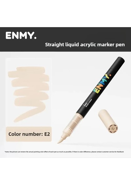Enmy 1/24/60 ler Doğrudan Sıvı Akrilik Işaretler Yumuşak Uç Tercüman Olmayan Blendable Art Markers Okul Malzemeleri Kırtasiye Kodu-E2 (Yurt Dışından)