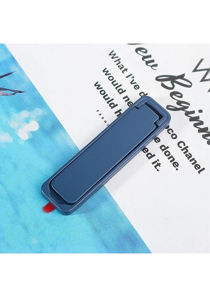 Ultra-Nıt Mını Metal Metal Mapli Cep Telefon Tutucu Görünmez Stand Taşınabilir Kickstand Bracket Cep Telefonu Desteği Iphone XiaomicolorBlue (Yurt Dışından)