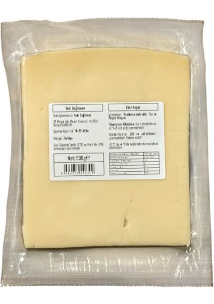 Eski Kaşar 500 gr modelleri
