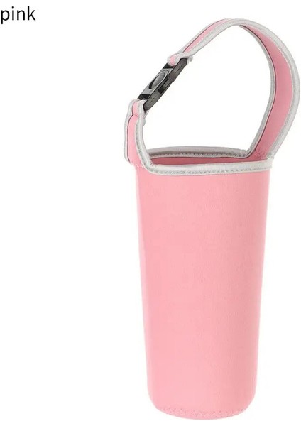 900ML/30OZ li li Anti-Fincan Kılıf Kolu Çevre Dostu Içecek Çantası Su Kupa Şişe Tutucu Dak Taşıyıcı Fincan Aksesuarları Pembe (Yurt Dışından)
