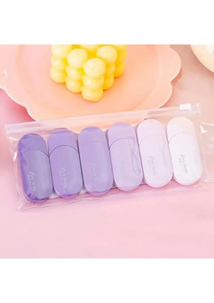 1 Set/6 Parça Sevimli Kawaii Derecesi Düzeltme Bandı Değiştirilmiş Araçlar Okul Ofisi Düzeltme Kırtasiyesi Tatlı Yenilik MalzemeleriD (Yurt Dışından)