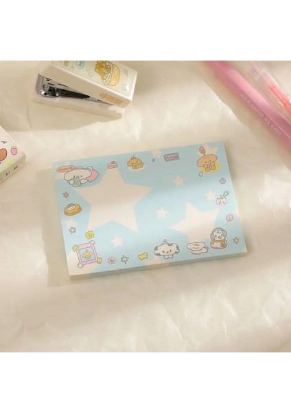 Çok Fonksiyonlu Sevimli Güzel Memo Pad Yapışmaz Koreli Estetik Not Kağıt Not Defteri Dergisi Mesaj Kağıt Scrapbooking Stil D (Yurt Dışından)