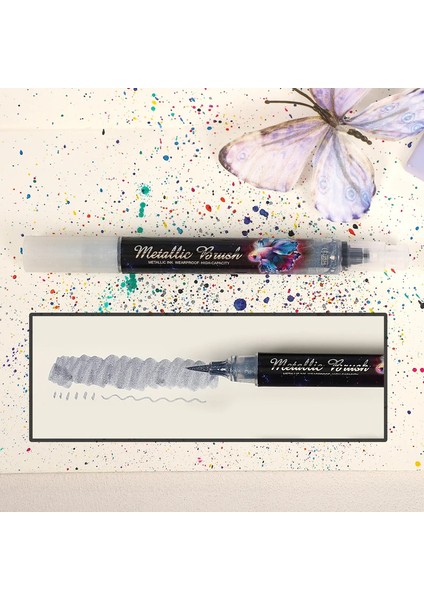 1 Adet li Metal Ince Parıltılı Güzel Kalem Boyama Suluboya Yumuşak Fırça Yaratıcı Diy Dergisi Öğrenci Malzemeleri Kırtasiye RBM-SZS364-7 (Yurt Dışından)