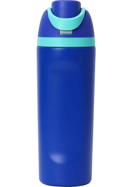 Vakum Yalıtımlı Paslanmaz Çelik Su Şişesi Saman Sızdırmaz Spor Seyahati Sipi Sıp Kupası 24OZ Çocuklar Için 24OZ Içecek Şişesi ve Yetişkin Yetiştirme701-800MLMavi (Yurt Dışından)