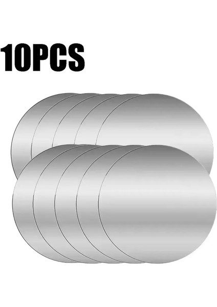 1-10 Pcs Magal Plaka Diski Manyetik Araba Telefon Tutucu Ince Demir Sayfası Çıkartma Diski Tablet Masa Masası Telefon Araba Stand Montaj Yuvarlak 10PCS-80MM (Yurt Dışından)