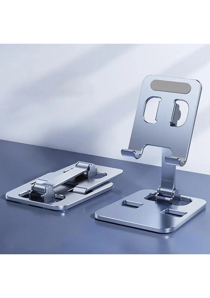 Ayarlanabilir Katlanabilir Cep Telefonu Tutucu Stand Tablet Masa Tutucu Evrensel Alüminyum Alaşım Telefon Tablet iPhone Ipadcolor Için StandSiyah (Yurt Dışından)