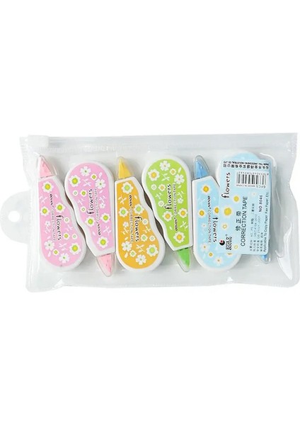 1/6pcs Çalışma Beyaz-Çıkış Taşınabilir Düzeltme Şeyler Yazıyor Öğrenciler Whiteout Kids Bantlar 6 Tipex Araçları Pcs Okul Malzemeleri Bant A-02 6 Pcs (Yurt Dışından)