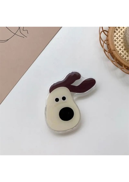 Çizgi Film Sevimli Köpek Katlanabilir Parmak Yüzüğü Griptok Telefon Sahibi iPhone 16 15 Samsung Destek Soket Cep Kavrama Tok Stand BracketcolorB (Yurt Dışından)