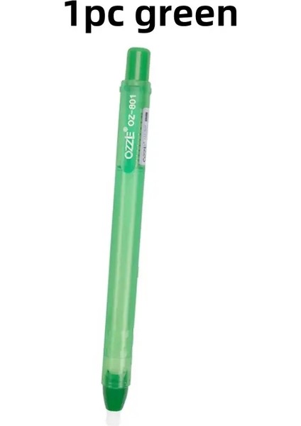 Yeni 1 Adet Kalem Şekli Pres Tipi Kalem Silgisi OR10PCS Değiştirilebilir Çekirdek, Çizim Yazma Sil Malzemeleri Kırtasiye Aksesuarları 1 Pc Green (Yurt Dışından)