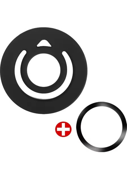 Iphone Magsafe Ring Shapecolor Için Evrensel Manyetik Silikon Parmak Yüzük Kavrama Çift Taraflı Güçlü Mıknatıs Dairesel Kavrama Telefon TutucuSiyah (Yurt Dışından)
