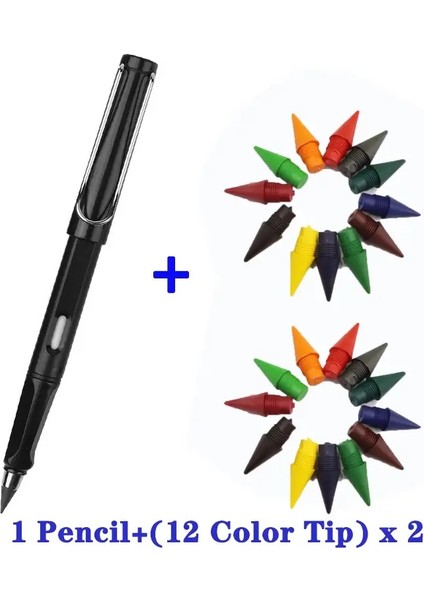 Yeni Teknoloji 12 li Sonsuz Kalem Yok Mürekkep Yok Kawaii Sınırsız Kalem Okulu Çocukları Sanat Eskiz Boya Boyama Istasyona36PCS Nib (Yurt Dışından)