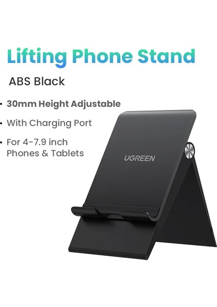 Ugreen Telefon Stand Tutucu Masa Cep Telefonu Dock Standı Iphone 16 15 14 Pro Max Ayarlanabilir Katlanabilir Cep Telefonu Tutucusu StandcolorTelefon Standı (Yurt Dışından)
