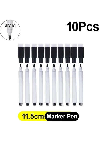 5-50pcs Black Marker Pens Manyetik beyaz tahta kuru silme kalemleri Silgi kapağıyla inşa edilmiş kapak Ofis okul kırtasiye yazma araçları yazma: 5pcs (Yurt Dışından) fiyatları