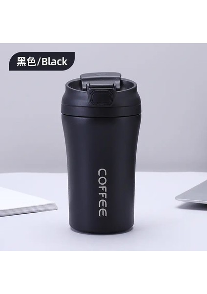 Pasalı Paslanmaz Çelik Seyahat Kupası, Ofis/araba Için Taşınabilir Kahve Fincanı, Yalıtımlı Termo Fincan (13.5 Oz, Sıcak Soğuk) Kapasite400MLBeyaz (Yurt Dışından)