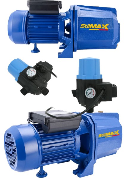 Turbo 1.5hp Tam Otomatik Metal Dişli Sistem Bakır Sargılı Büyük Boy Su Pompası Motoru Hidrofor Set