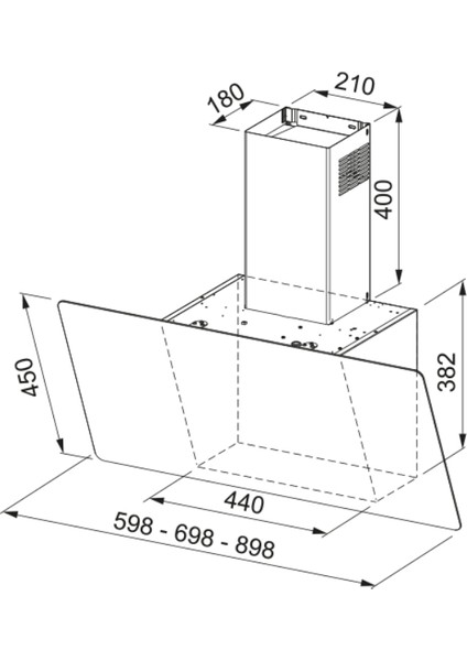 FPJ 915 V BK SS Davlumbaz, 90 cm fiyatları