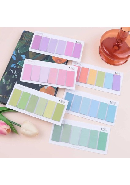 480 Sayfalar li Kağıt Dizin Yaratıcı Memo Pedler Ofis Okul Kırtasiye Kendi Yapışkan Çıkartmalar Gönderildi Yapışkan Not Padscolor6 Pcs (Yurt Dışından)