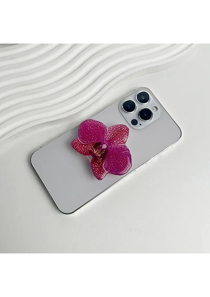 Akrilik Telefon Tutucu Evrensel Çiçek Şeklinde Akıllı Telefon Desteği Yüzük Katlanabilir Masaüstü Telefon Stand Rafı iPhone Huawei Xiaomi S6 (Yurt Dışından)