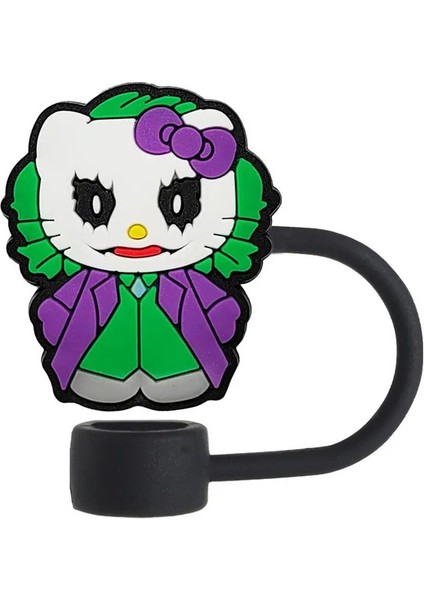 1-18PCS Hello Kitty Miniso, Araba Termos Kupası 3040OZ CUP1MM Saman Toppers Yeniden Kullanılabilir Toz Geçirmez Saman Kapağı 4 (Yurt Dışından)