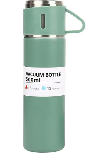 Vakum Yalıtımlı Şişe Kupa 500ML Paslanmaz Çelik Vakum Şişesi Termos Şişe Açık Termal Yalıtım Koo-Offe Cupsacakite501-600ML1pcs (Yurt Dışından)